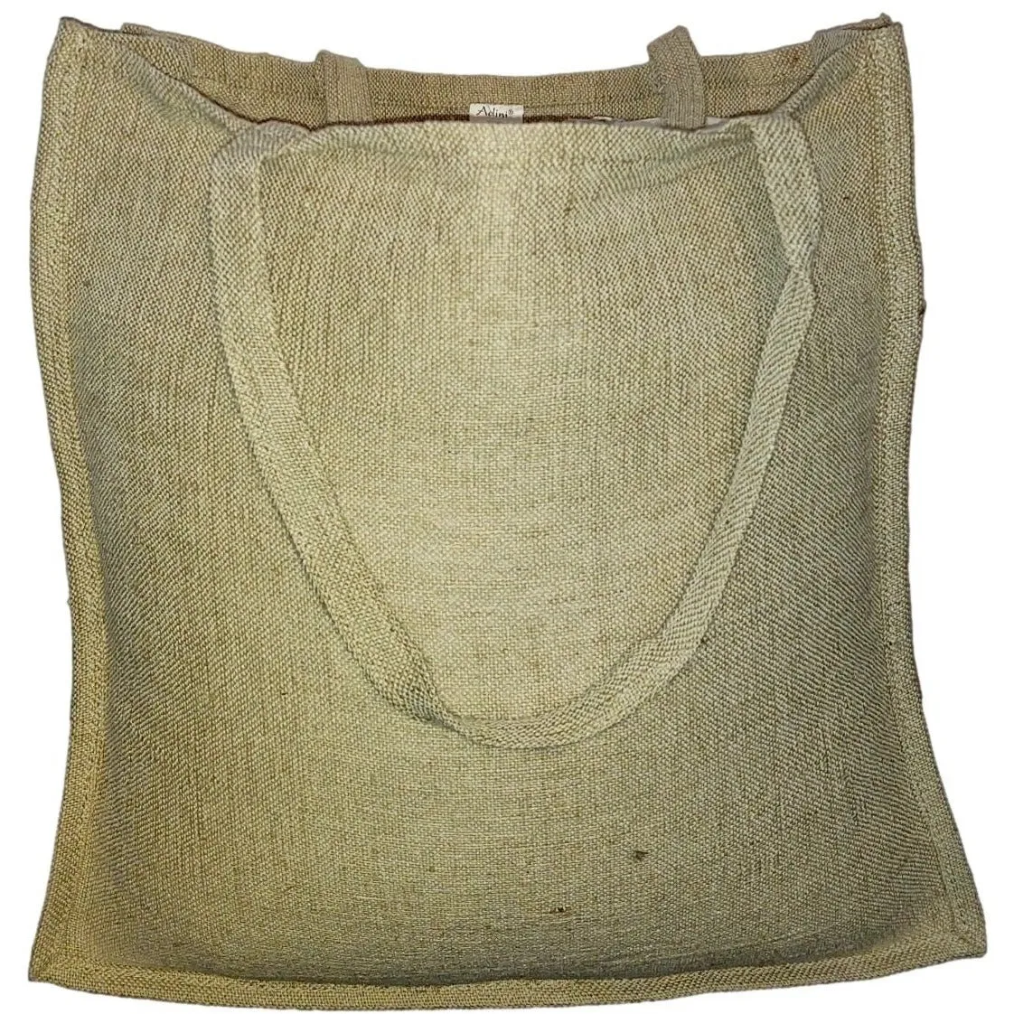 100% Natural Jute and Cotton Burlap Reusable Shopping Bag