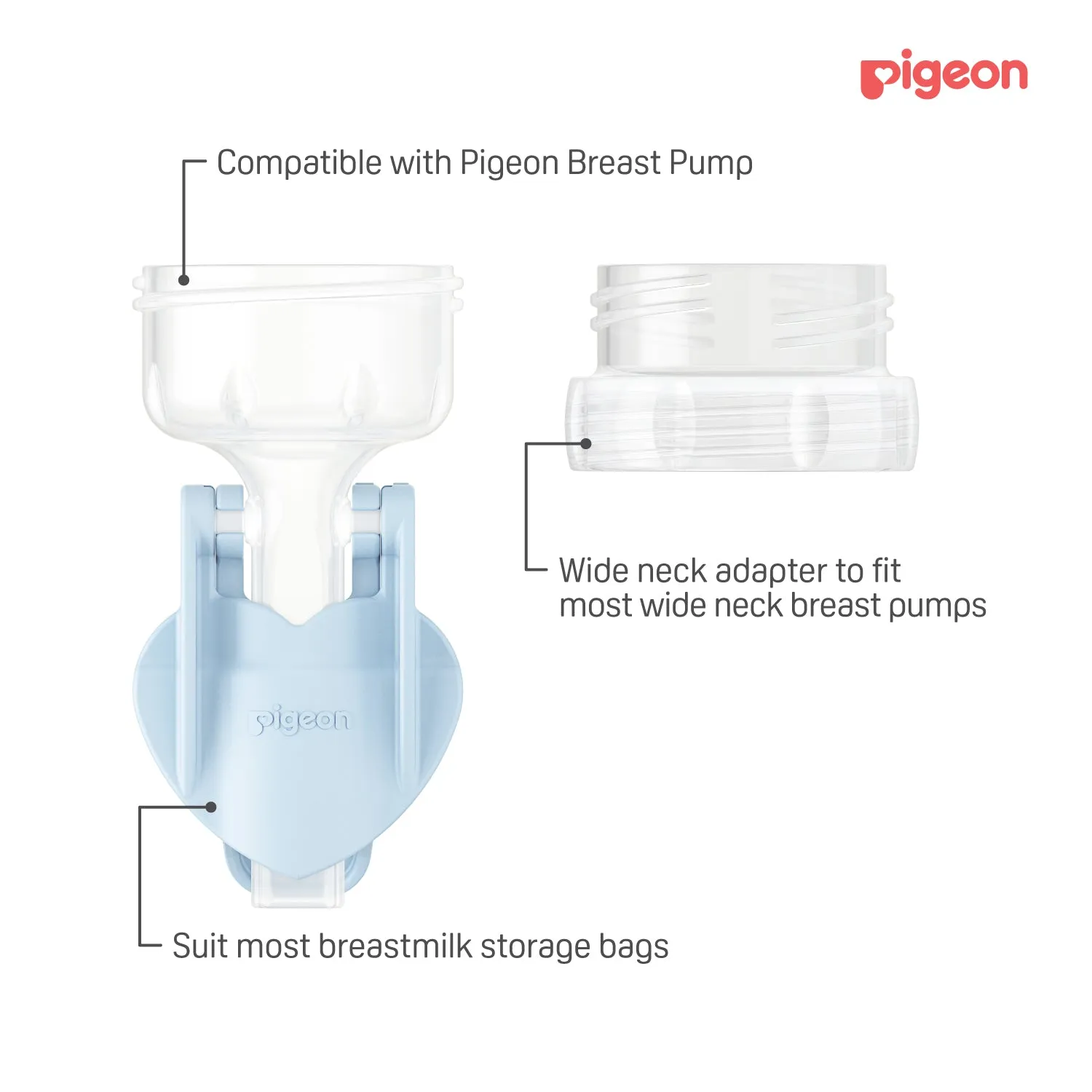 [2-Pack] Pigeon Breastmilk Storage Bag Clip