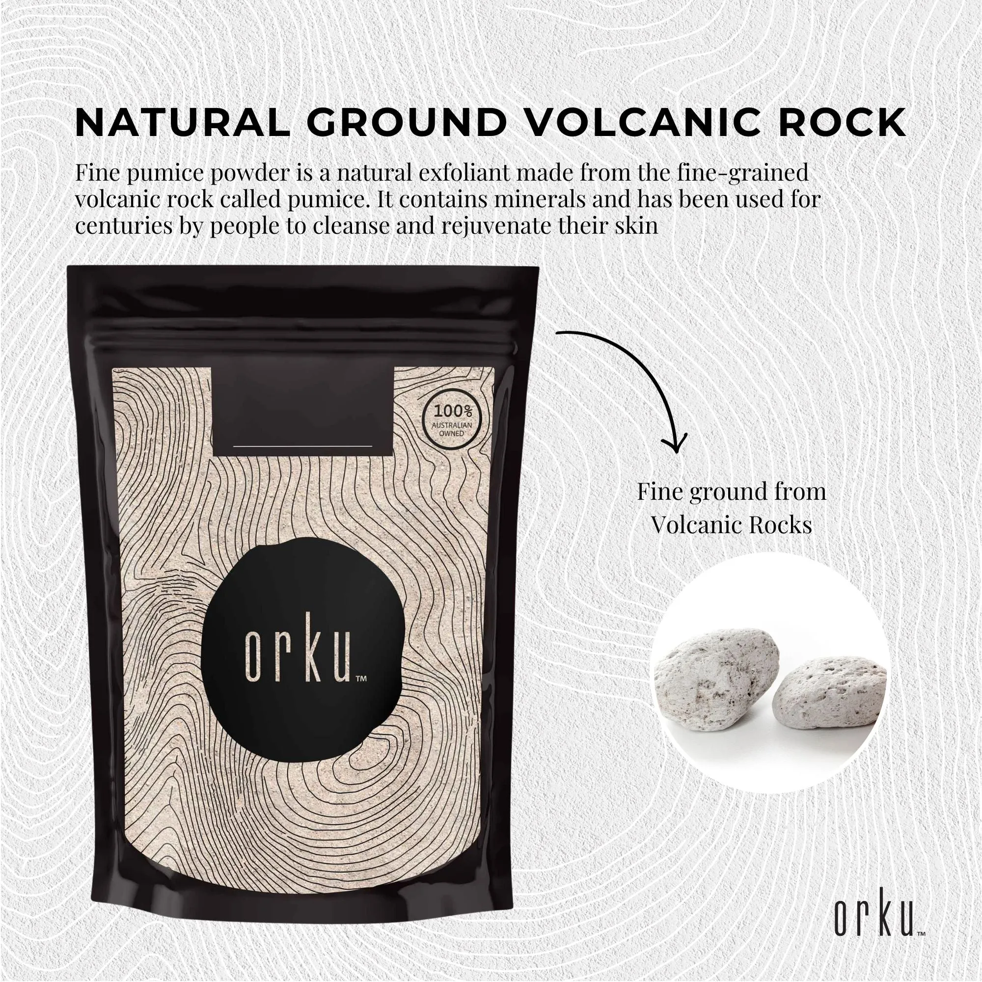 2Kg Ground Pumice Stone Granular Powder Eco Exfoliant Body Scrub Soap Additive