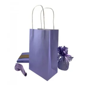 5pk Pastel Lavender Paper Party Gift Bags