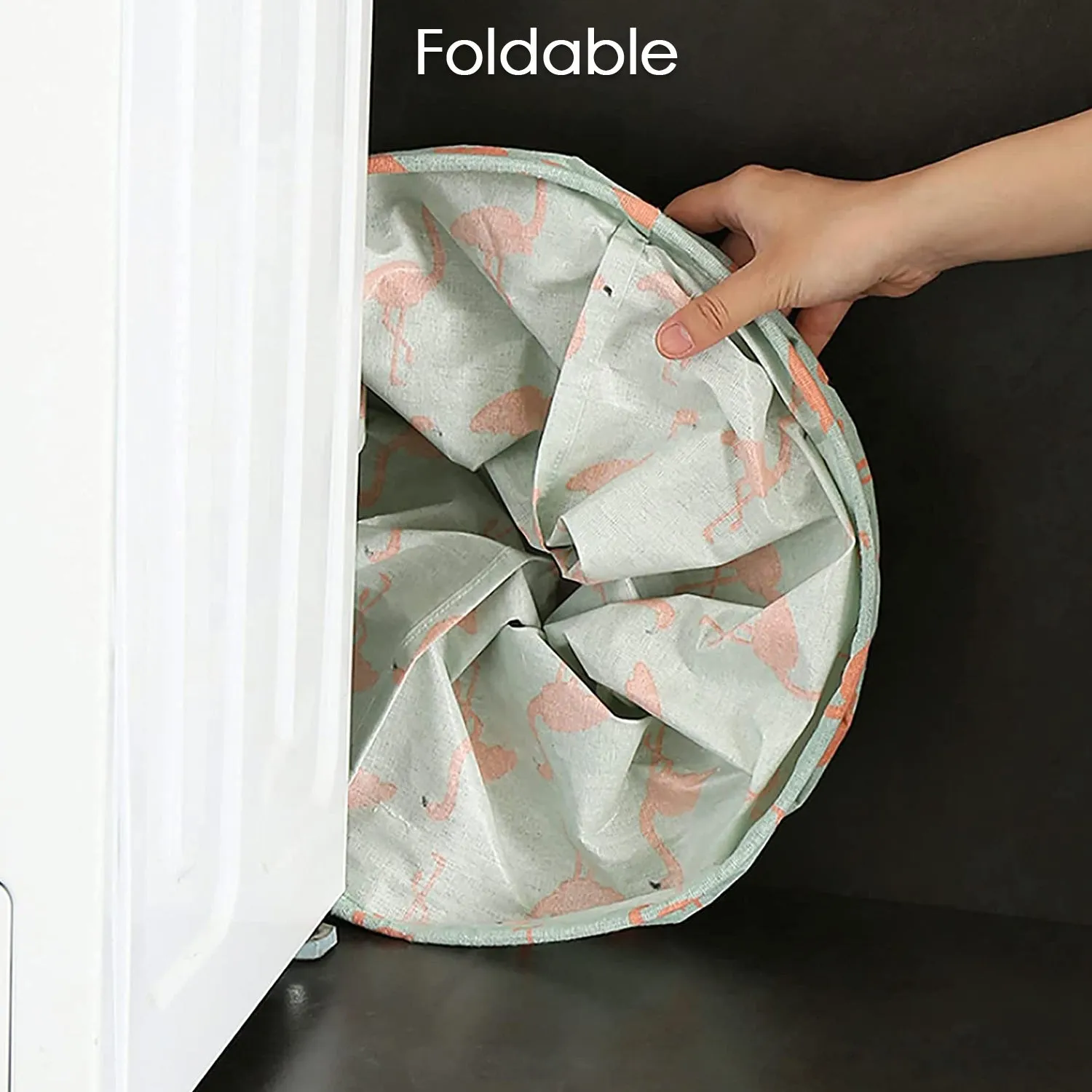 6276 Durable and Collapsible Laundry storage Bag with Handles Clothes & Toys Storage Foldable Laundry Bag for Dirty Clothes.