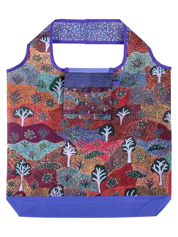 Aboriginal Bush Medicine Recycled Plastic Bottle Bag 45cm