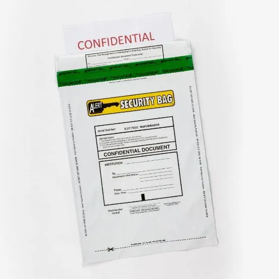 Alert 912CD-250 Confidential Documents Bag Opaque 9" x 12" - 250 Pack