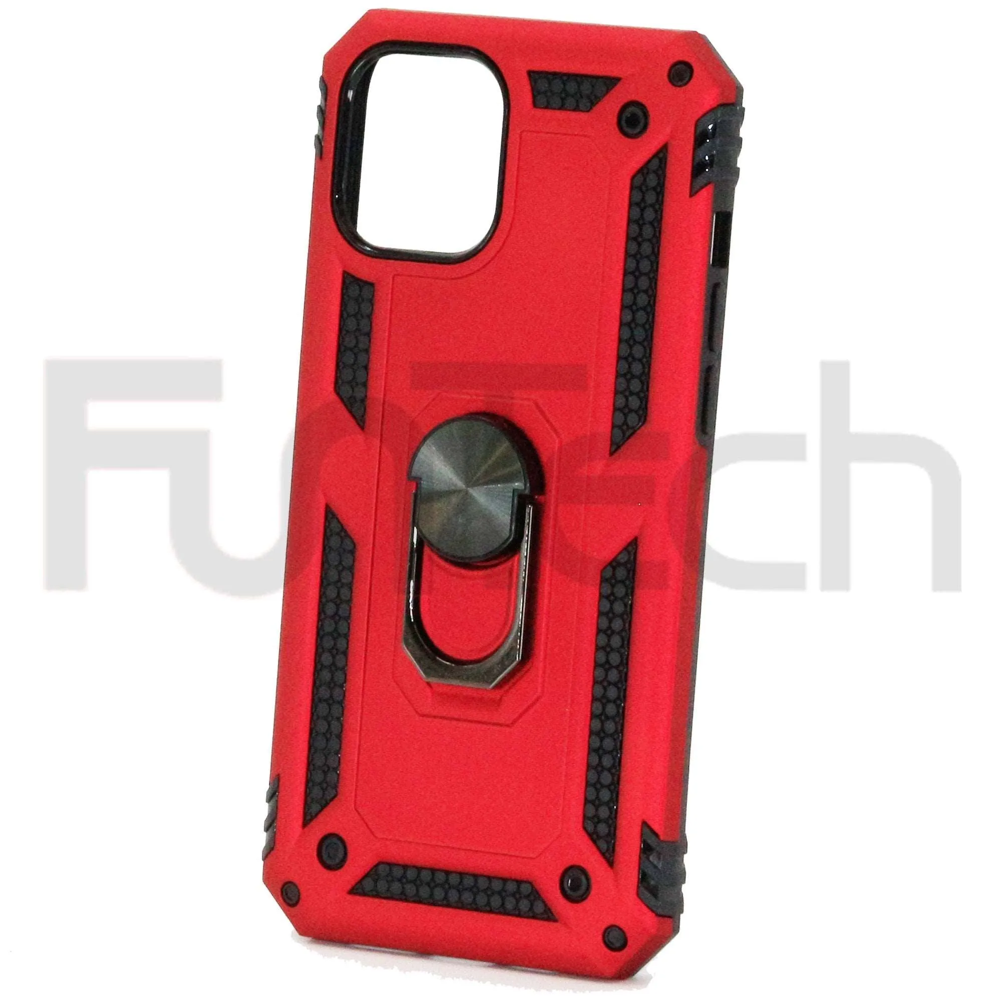 Apple iPhone 12 Pro,Ring Armor Case, Color Red