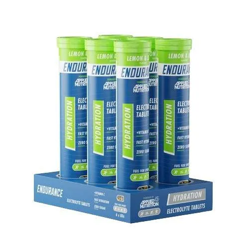 Applied Nutrition Endurance Hydration Electrolyte Effervescent Tablets, Lemon & Lime - 6 x 20 tabs