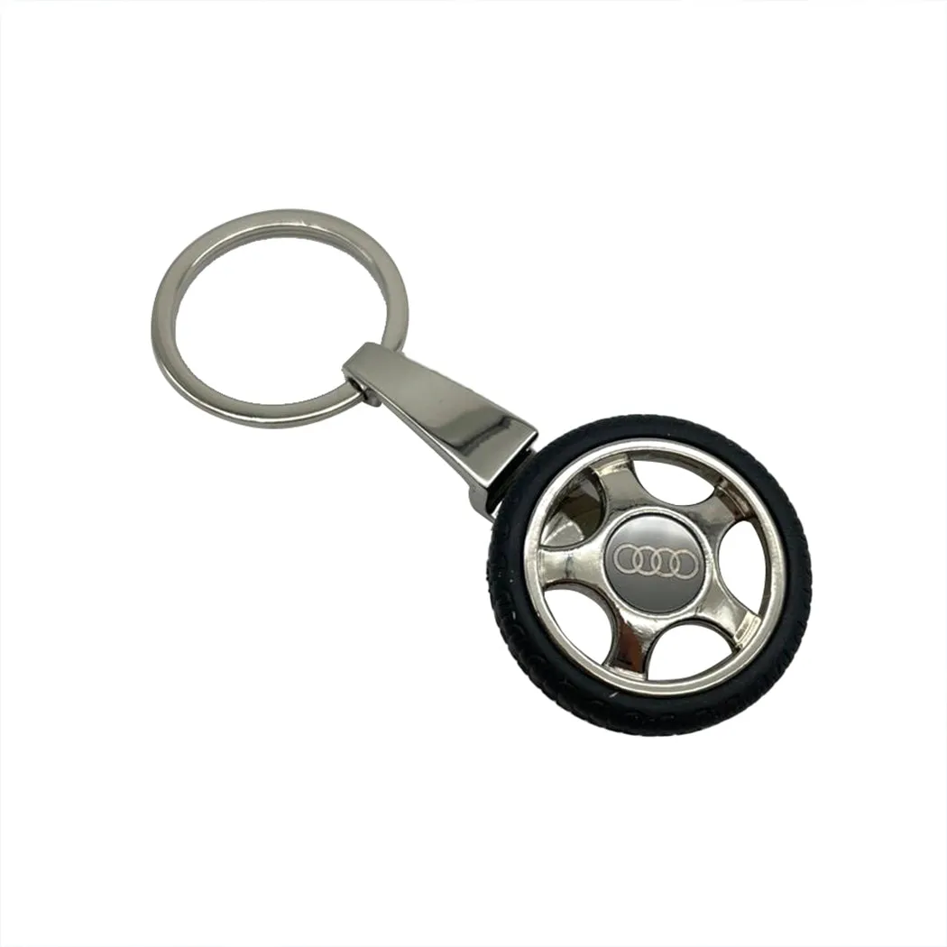 Audi Logo Tire Tyre Keychain Keyring