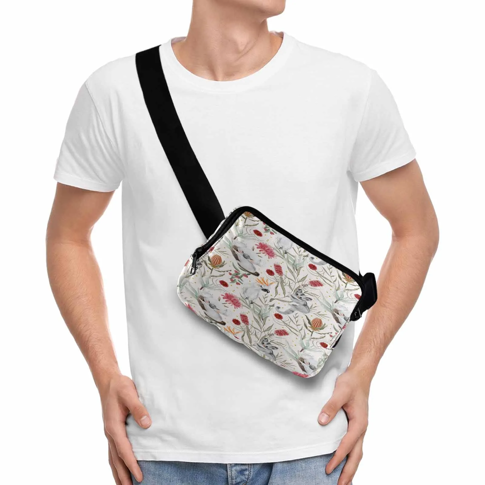 Australian Animals, Koala Cockatoo and Sugar Glider  Belt Bag