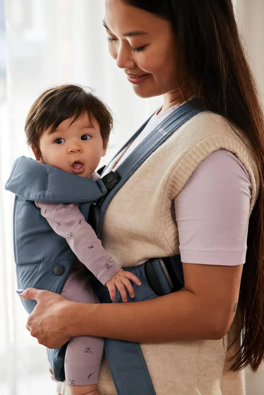 Baby Carrier Mini, Woven - Vintage indigo