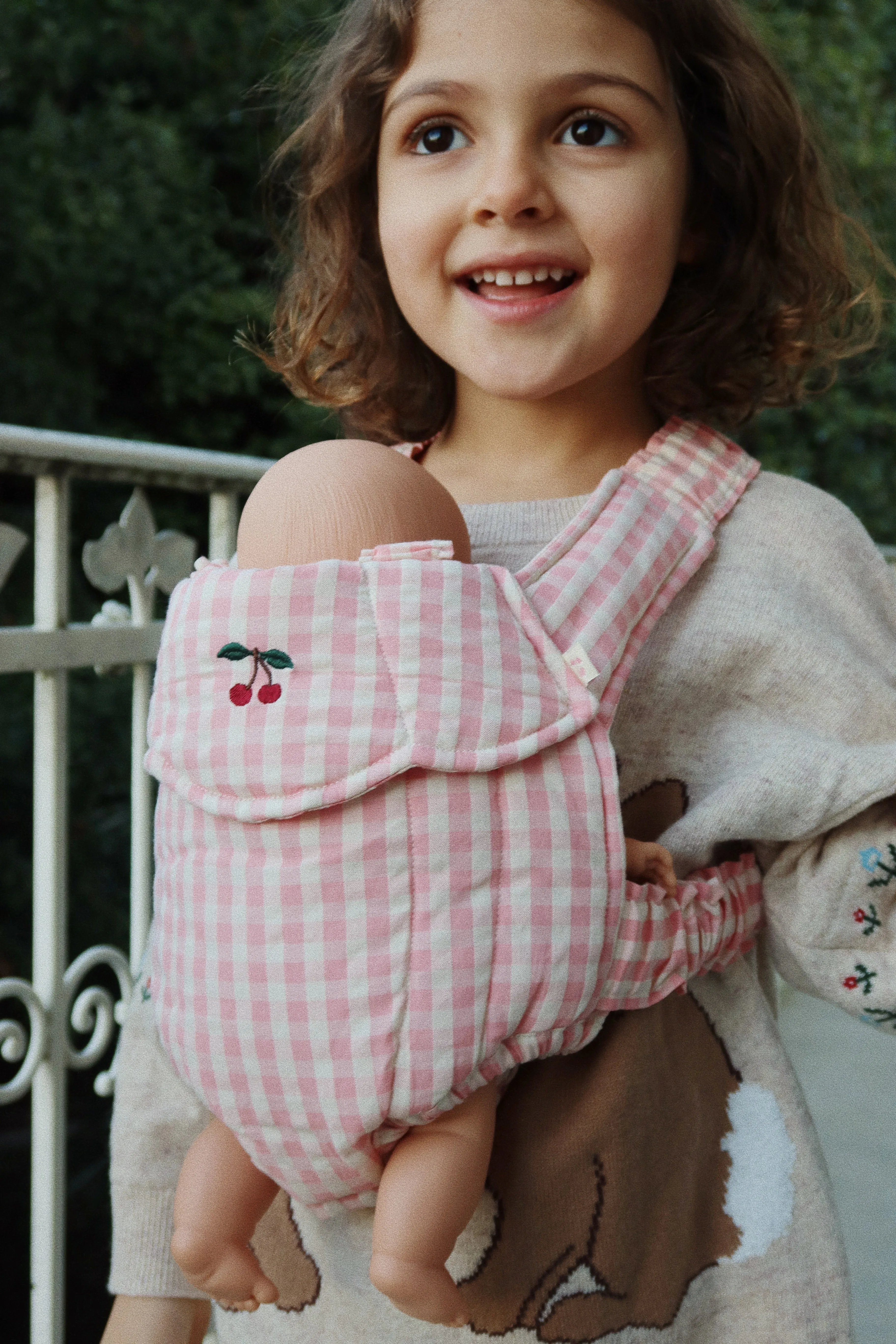 Baby Doll Carrier - Powder Pink Check