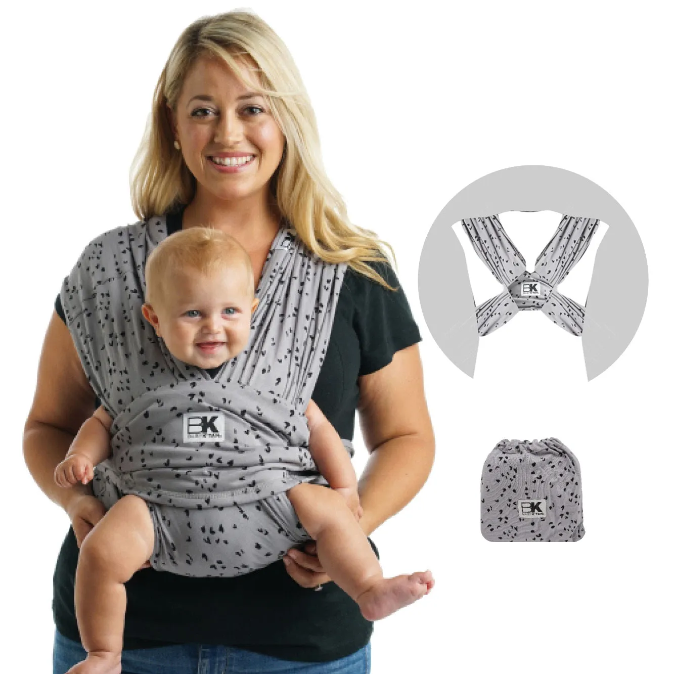 Baby K'tan Original Baby Carrier - Sweetheart Grey - XS