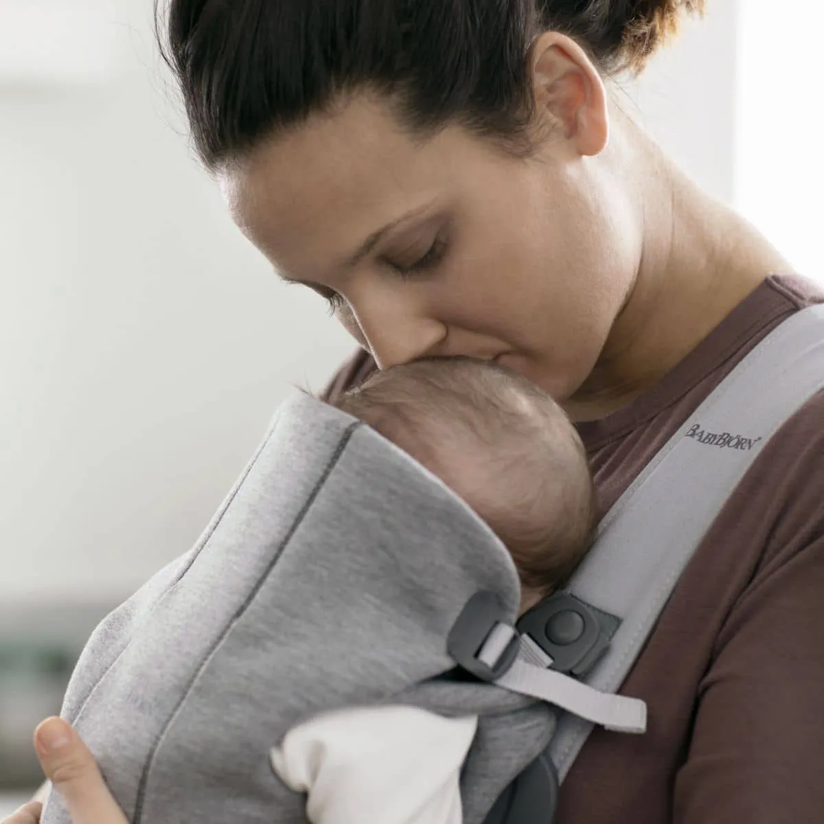 BabyBjorn Baby Carrier Mini - Grey 3D Jersey