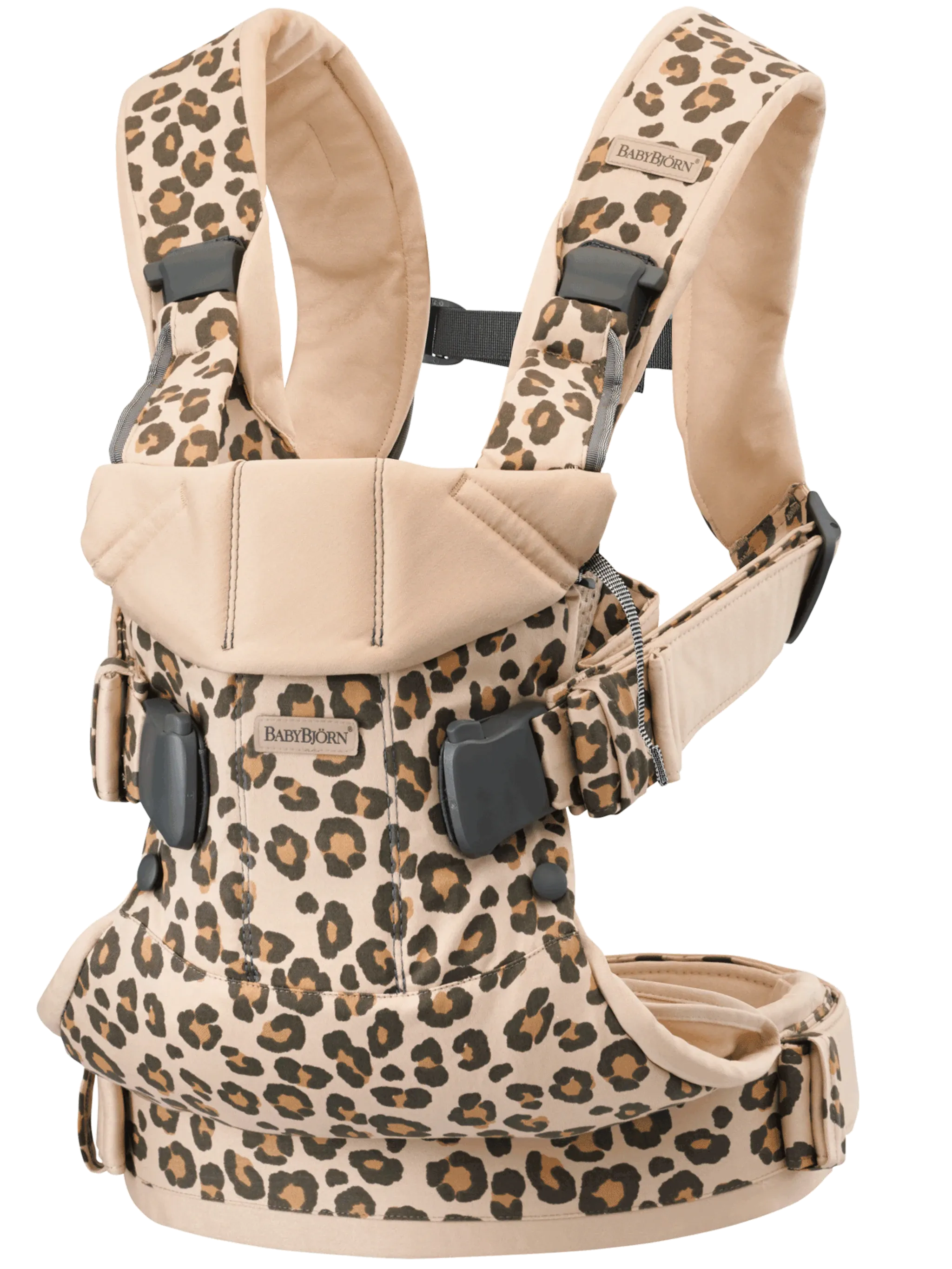 BabyBjorn Draagzak One Cotton Mix Leopard Beige