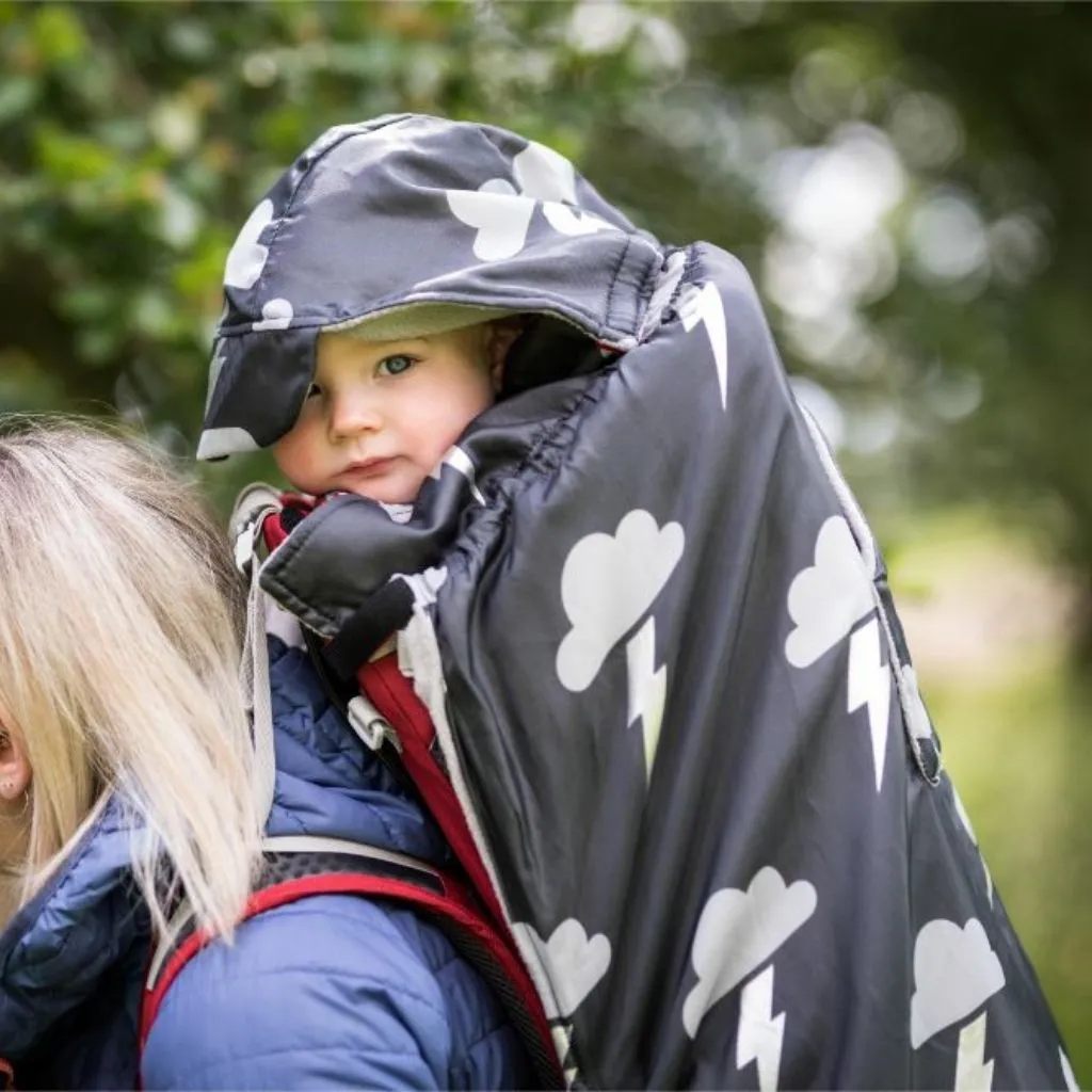 BabyWearing Fleece-lined Cover - SILVER LIGHTNING