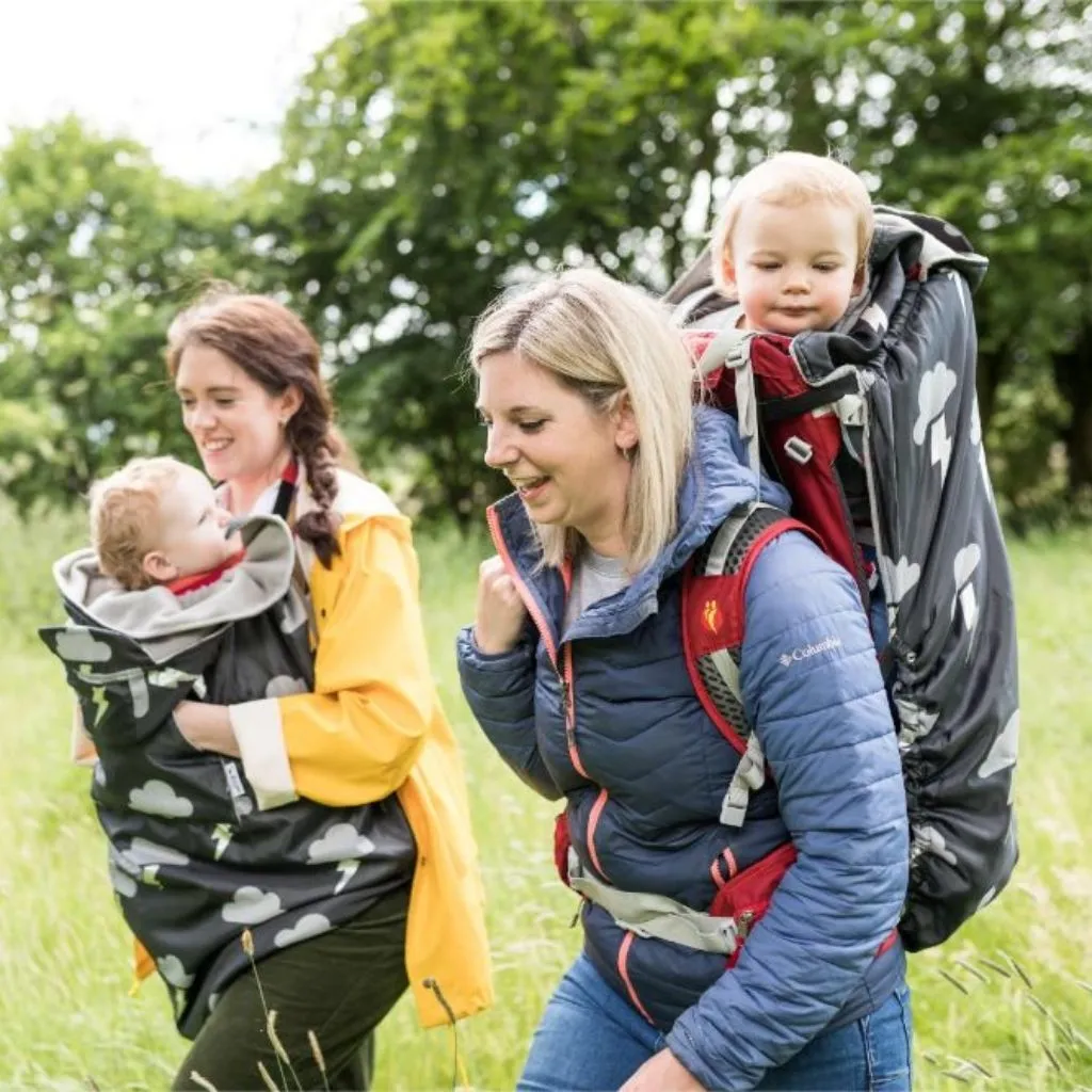 BabyWearing Fleece-lined Cover - SILVER LIGHTNING