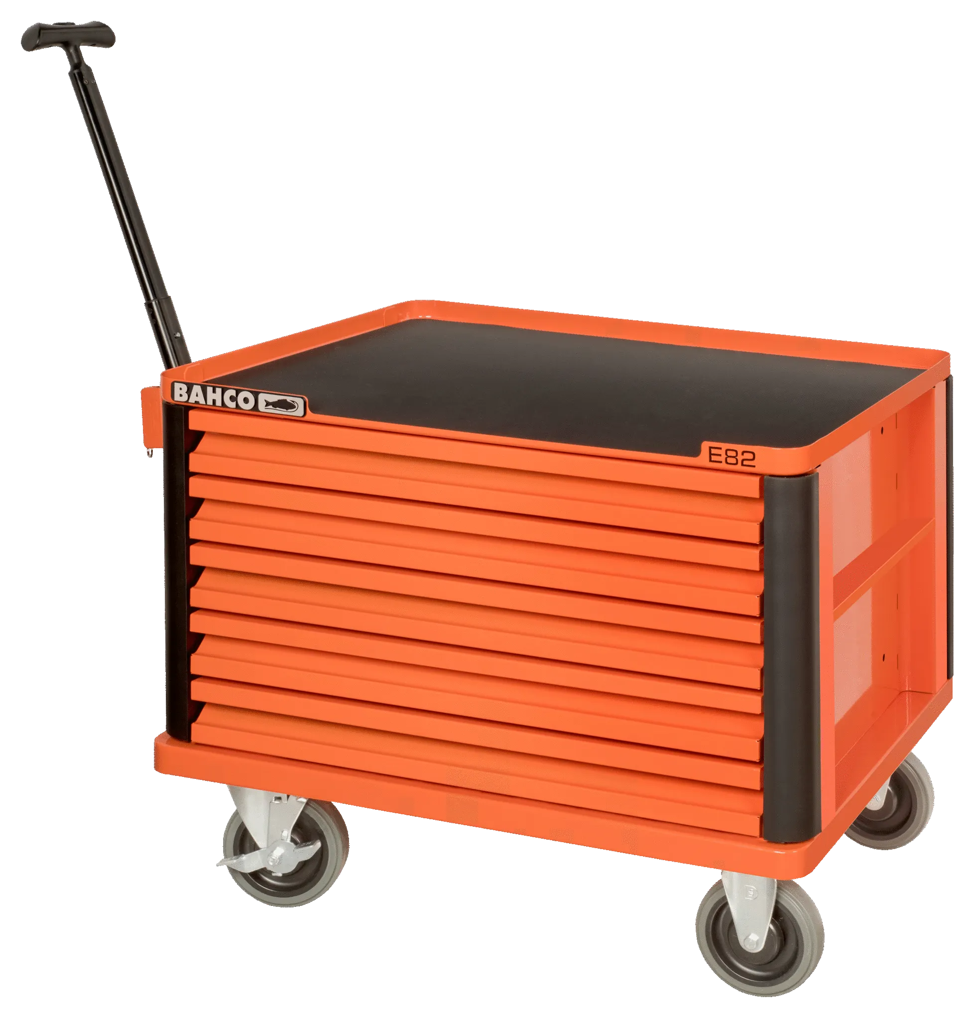 Bahco 1482K5W 26″ E82 Orange 5 Drawer Top Chest/Tool Box on Wheels