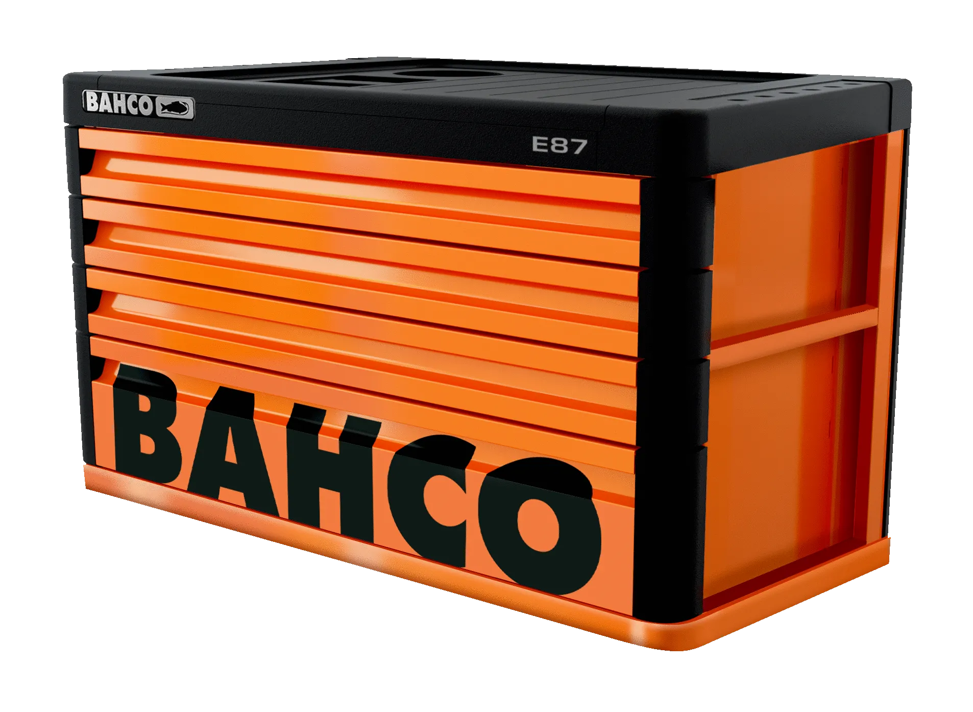 Bahco 1487K4 E87 Premium 4 Drawer Orange Top Chest