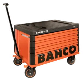 Bahco 1487K4W Premium E87 Orange 4 Drawer Top Chest/Tool Box on Wheels