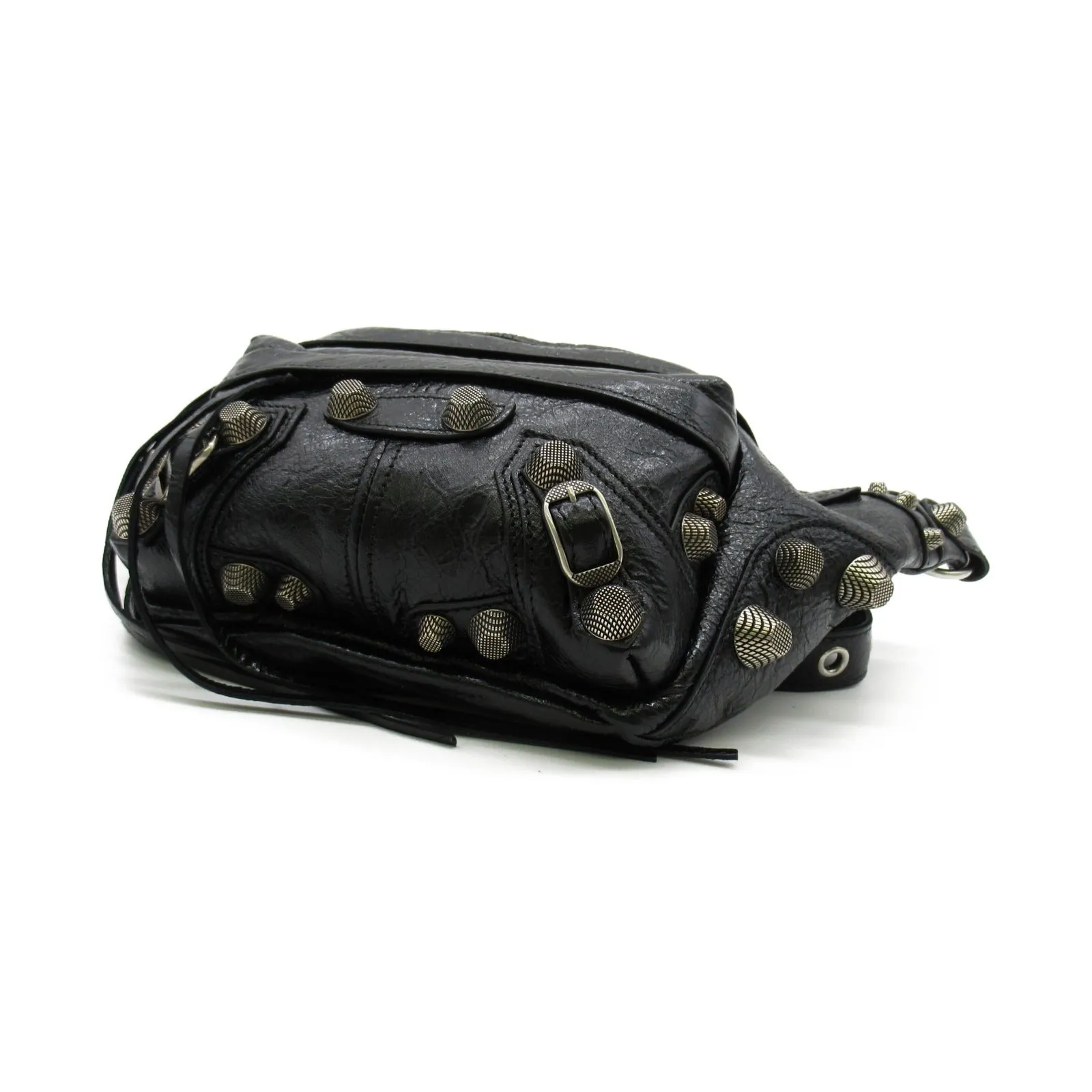 Balenciaga Lambskin Waist Bag Black