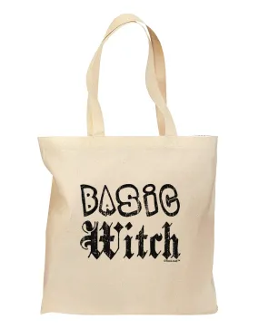 Basic Witch Distressed Grocery Tote Bag