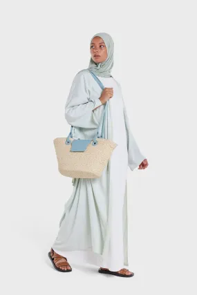 Basket Bag | Misty Blue