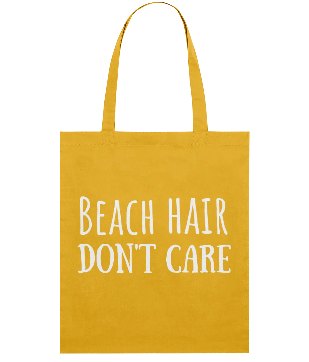 Beach Hair Don't Care Organic Cotton Tote Bag