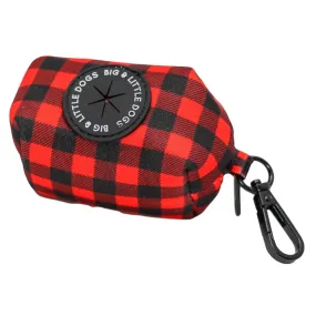 Big & Little Dogs Poop Bag Holder: Plaid To The Bone