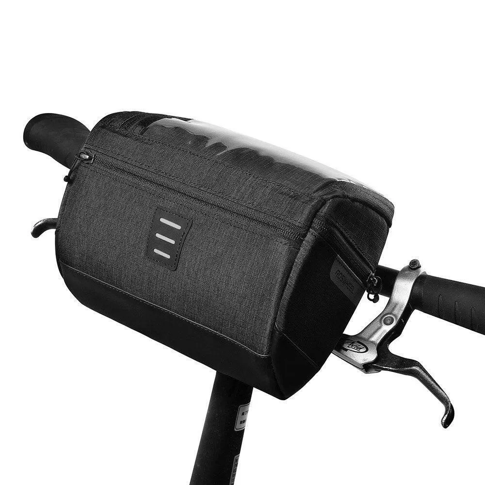 Bike Handlebar Bag Road Bike Front Frame Bag 6INCH Touchscreen Phone Holder