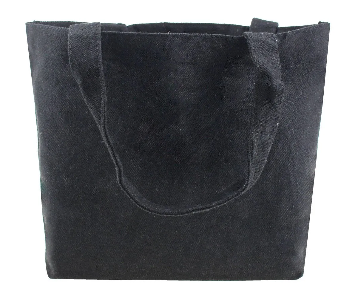 Black Canvas Tote Bag 30*20*10cm