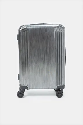 Black Textured Trolley Luggage Trolley (28 Inch)