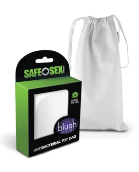 Blush Safe Sex Antibacterial Toy Bag Medium -  White