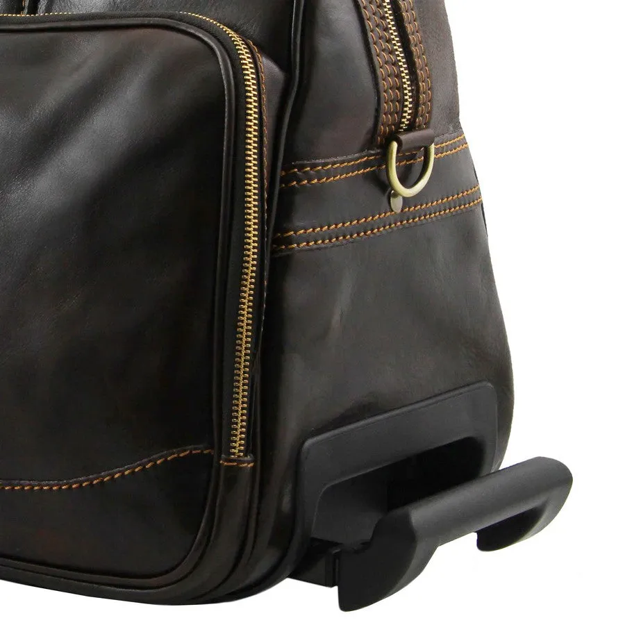 Bora Bora Small Leather Trolley Bag