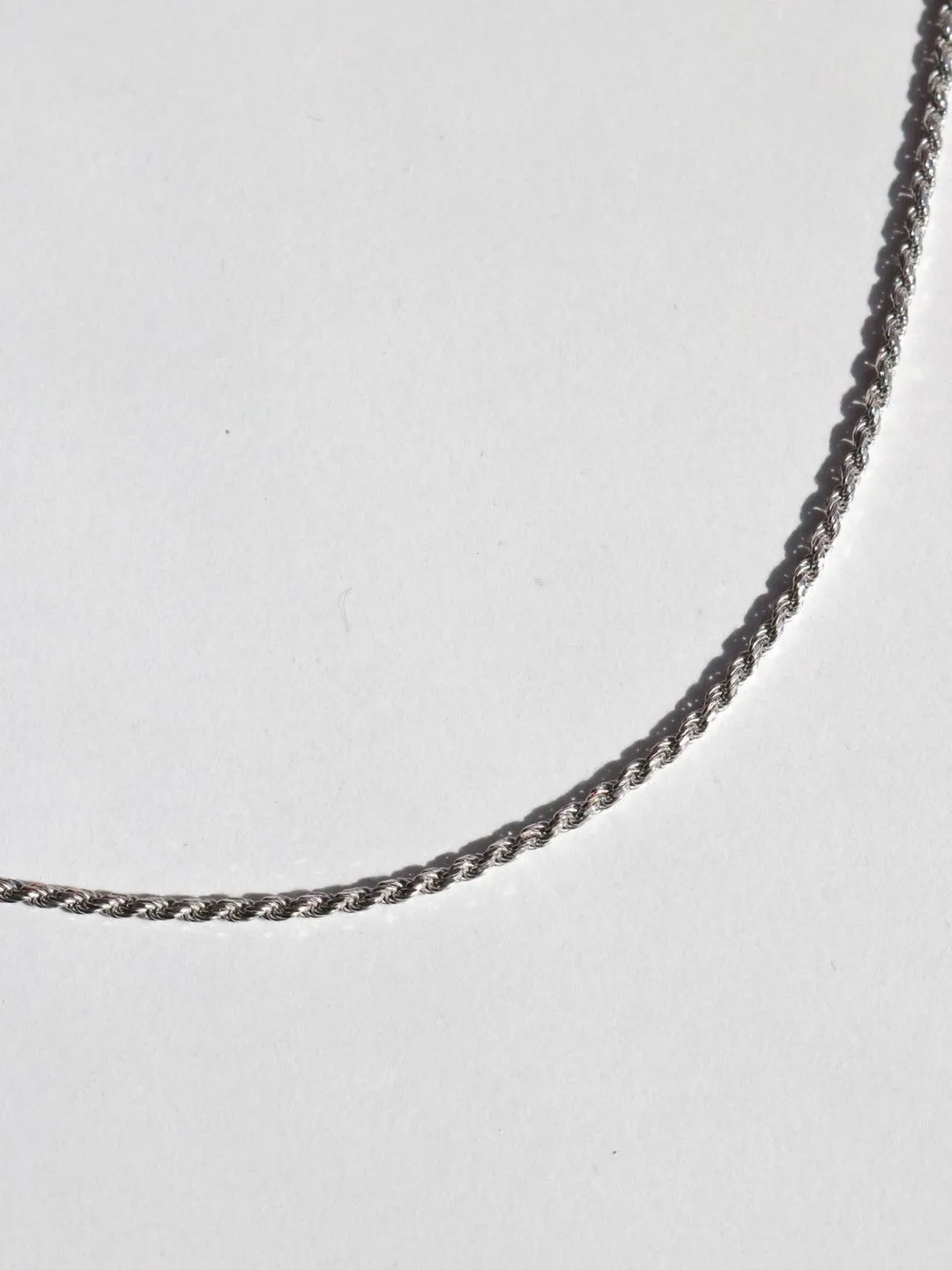 Braided Chain Necklace, 925 Sterling Silver