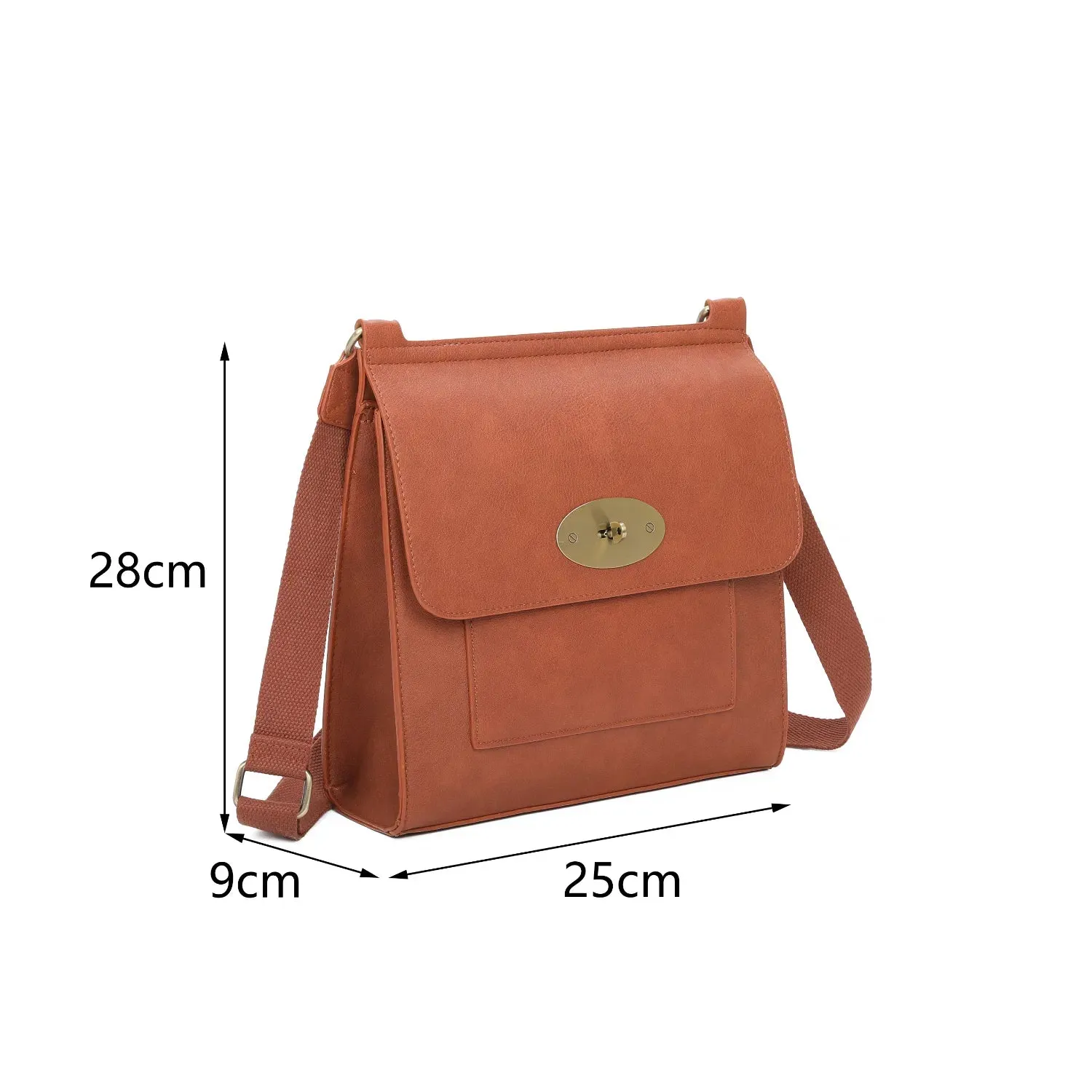 Brown Lottie Crossbody Bag