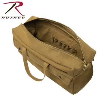 Canvas Jumbo Tool Bag With Brass Zipper