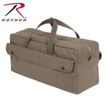 Canvas Jumbo Tool Bag With Brass Zipper