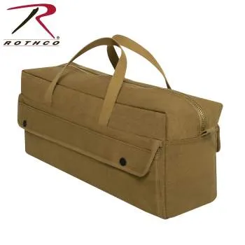 Canvas Jumbo Tool Bag With Brass Zipper