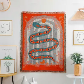 Casual Blanket Boho Snake Tapestry Decoration