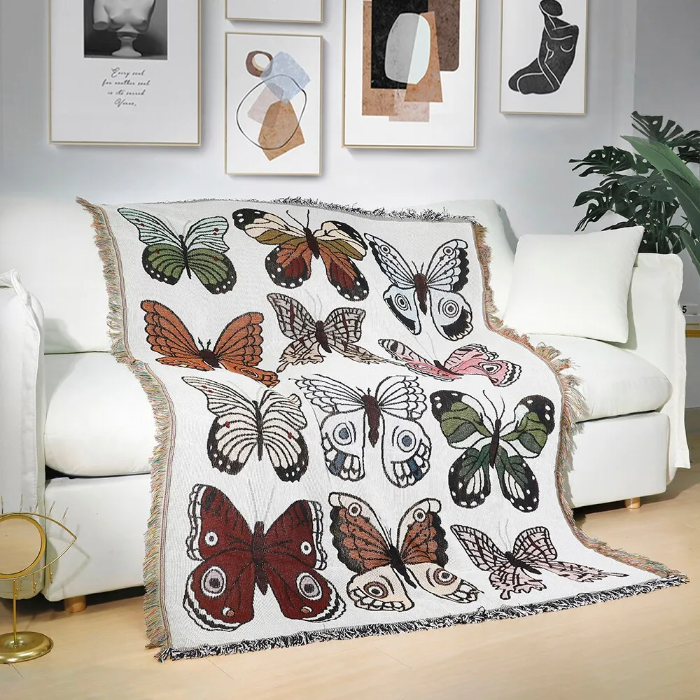 Casual Blanket Butterfly Tapestry Throw Blankets