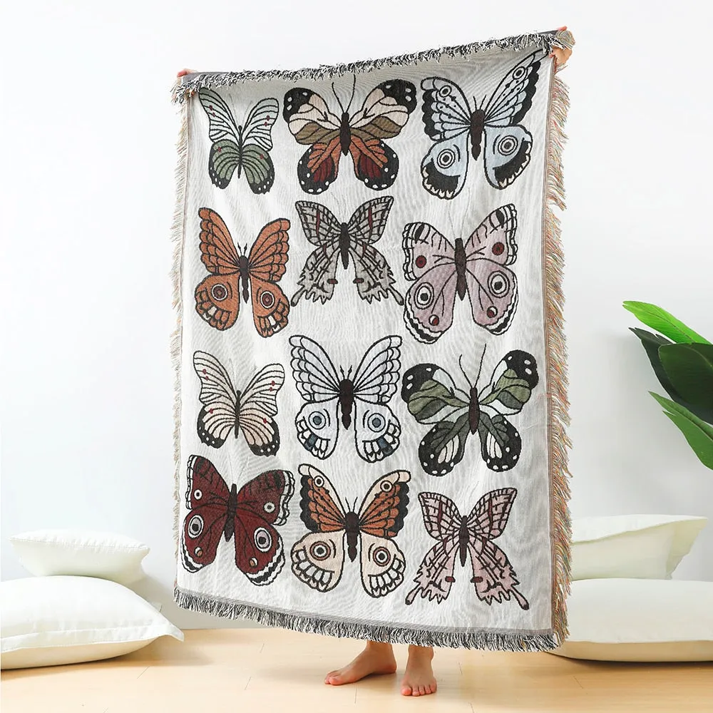 Casual Blanket Butterfly Tapestry Throw Blankets