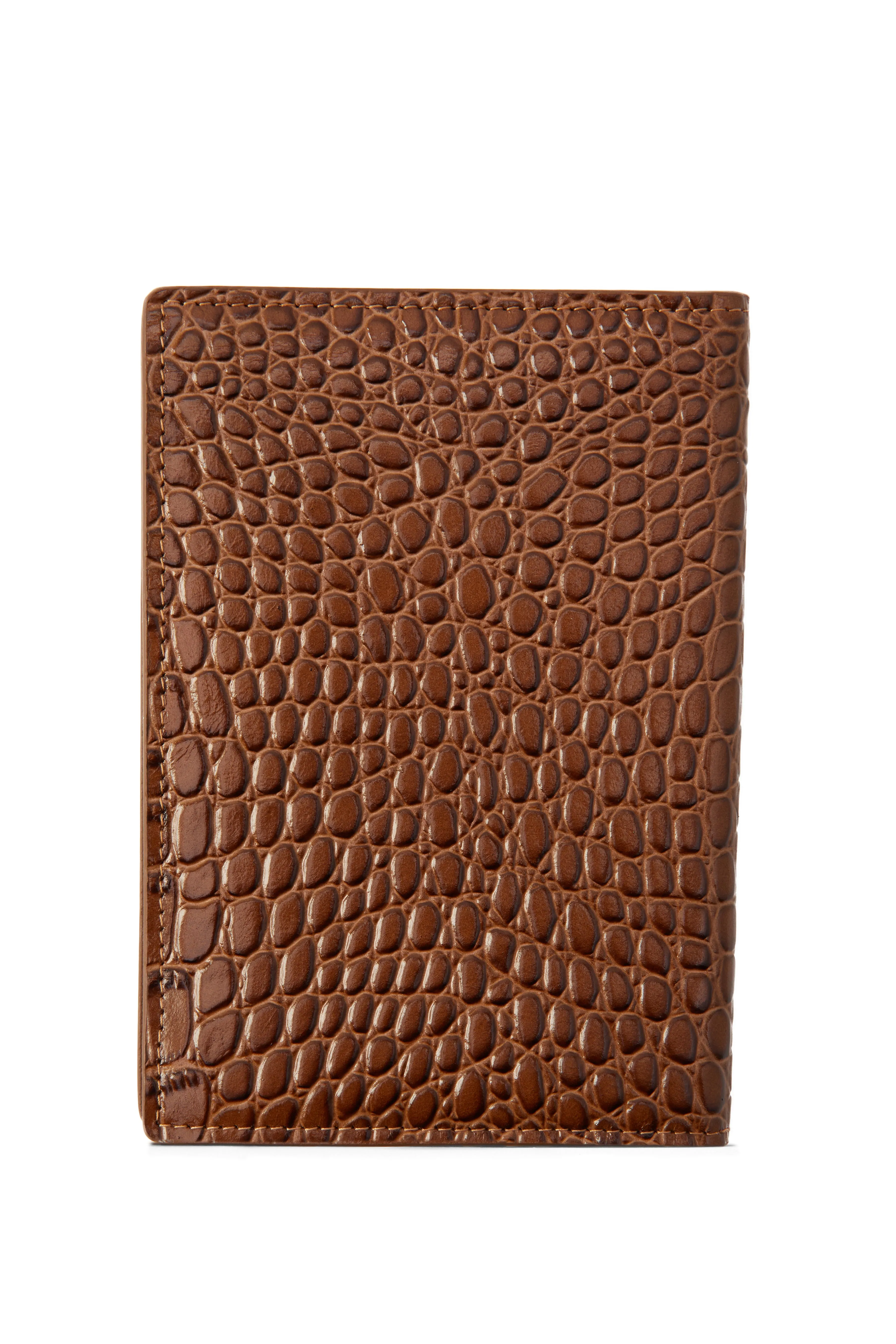 Chelsea Passport Holder (Tan Croc)