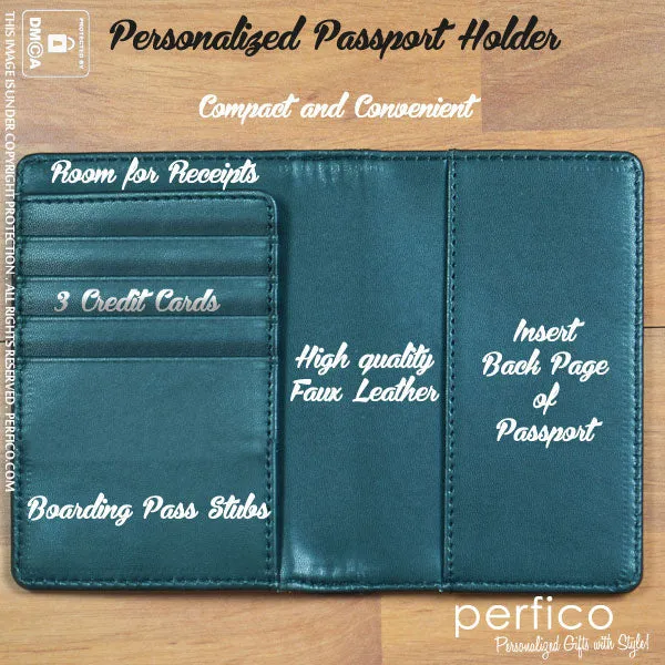 Chic © Personalized Passport Cover and Holder