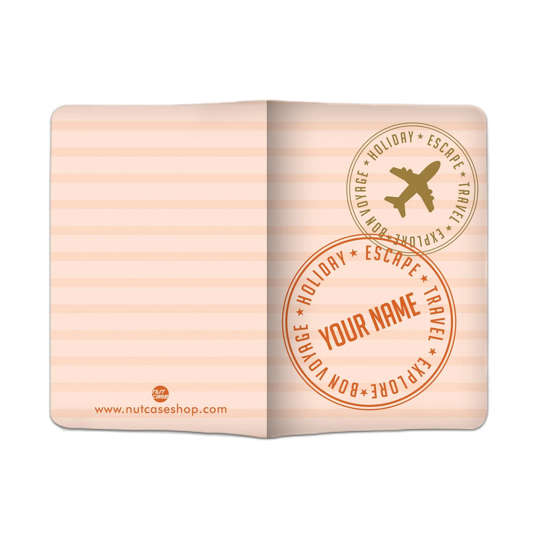 Classy Passport Cover for Him -  Holiday Escape Pink