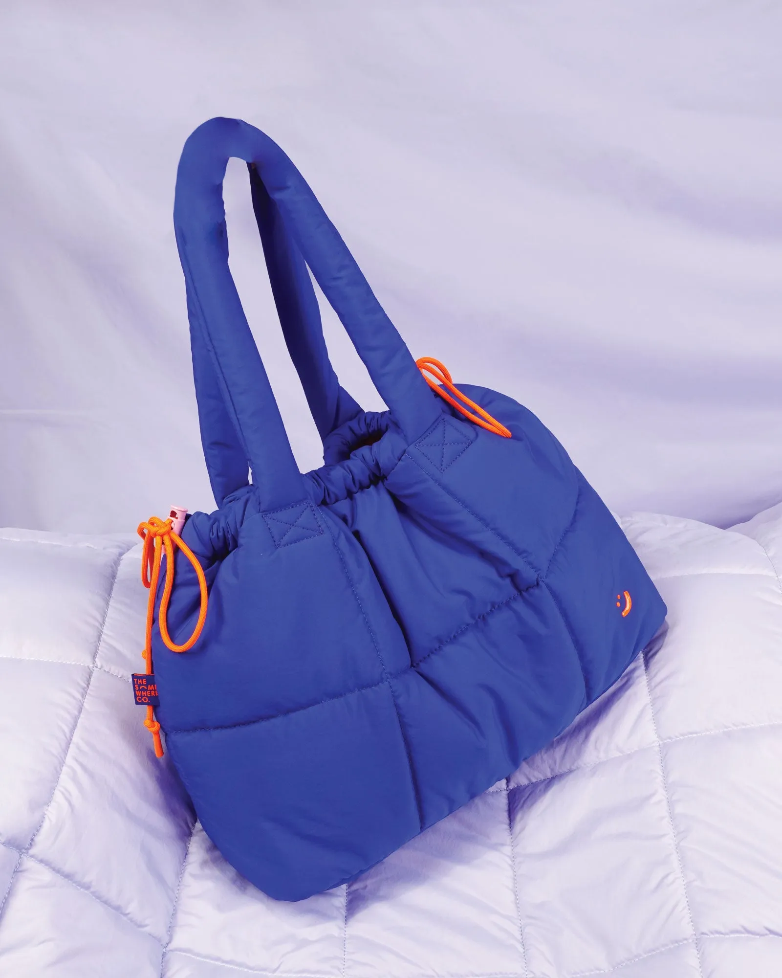 Cobalt Marshmallow Midi Tote