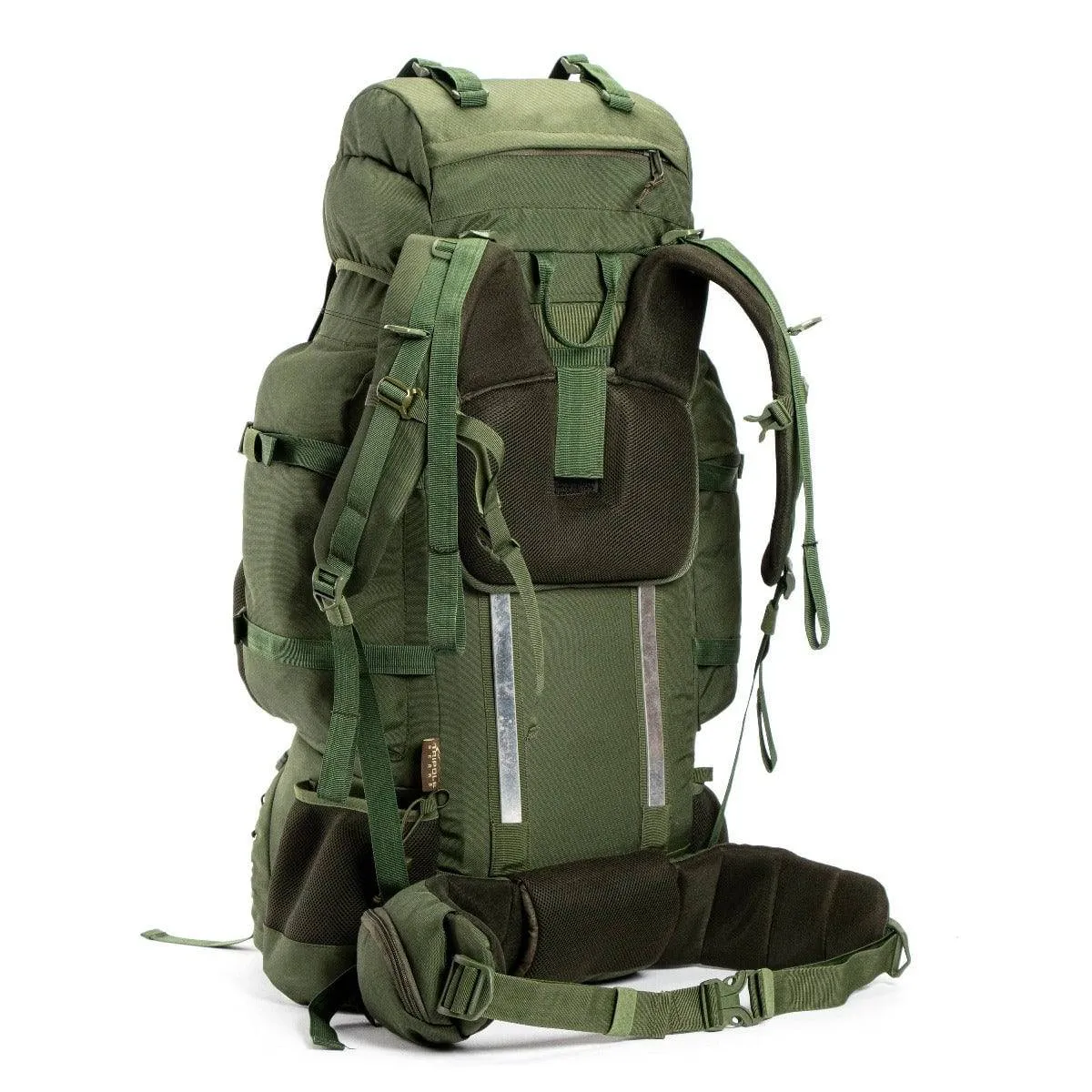 Colonel Pro Metal Frame Rucksack   Detachable Bag & Rain Cover - 90 Litres - Army Green