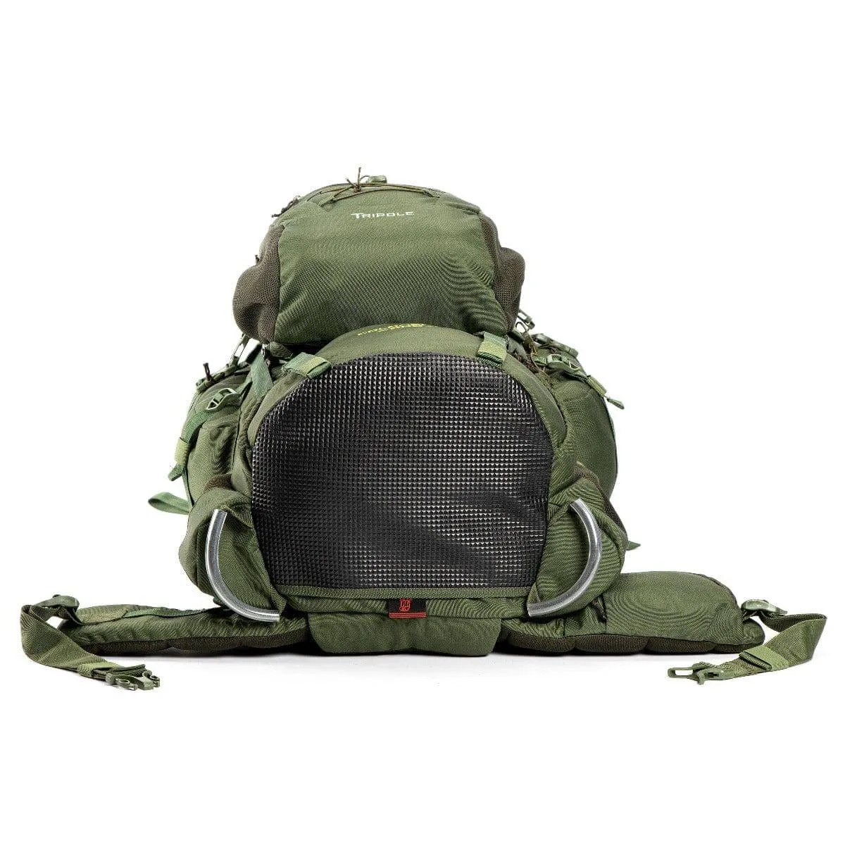 Colonel Pro Metal Frame Rucksack   Detachable Bag & Rain Cover - 90 Litres - Army Green