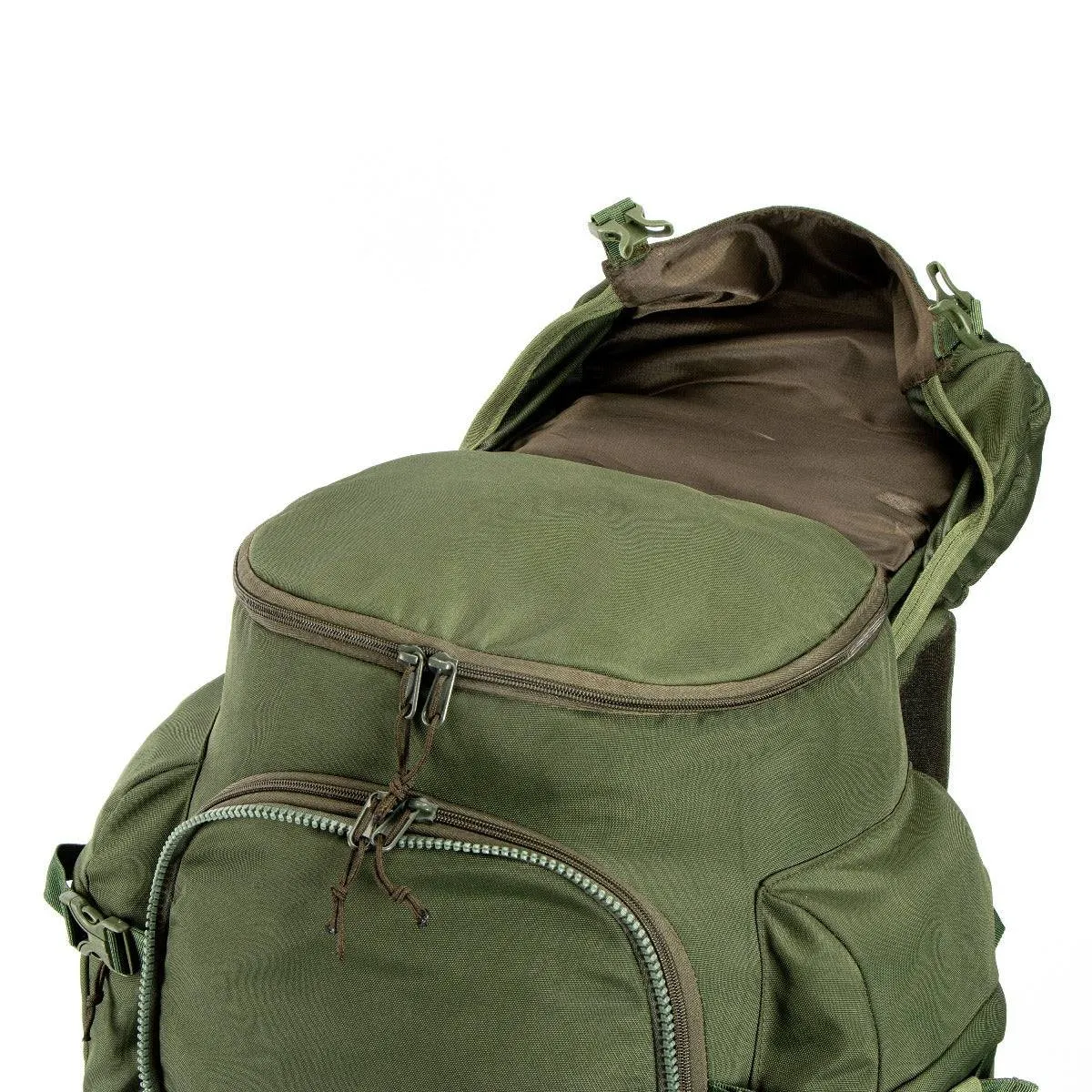 Colonel Pro Metal Frame Rucksack   Detachable Bag & Rain Cover - 90 Litres - Army Green