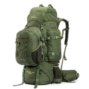 Colonel Pro Metal Frame Rucksack   Detachable Bag & Rain Cover - 90 Litres - Army Green