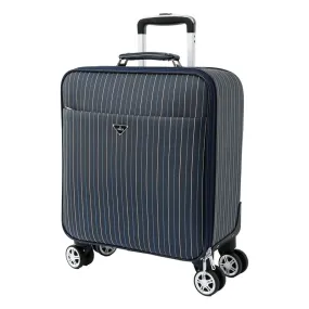 Compact Cabin Trolley Bag with TSA Lock & Mute Wheels | Lightweight | 30L | Blue