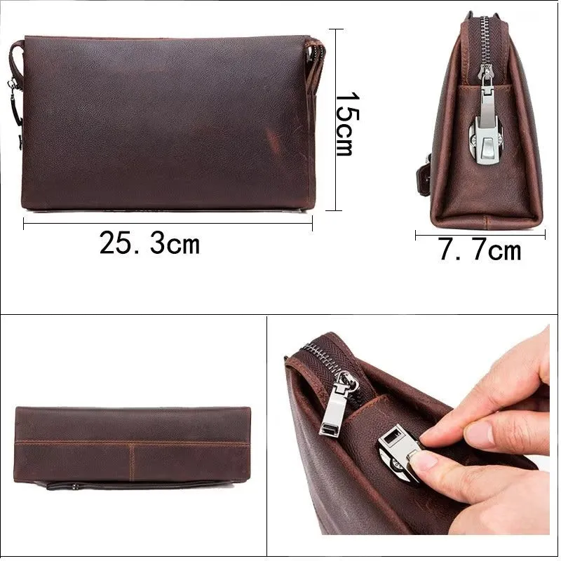 CowLuxe Stylish Leather Men's Storage Bag