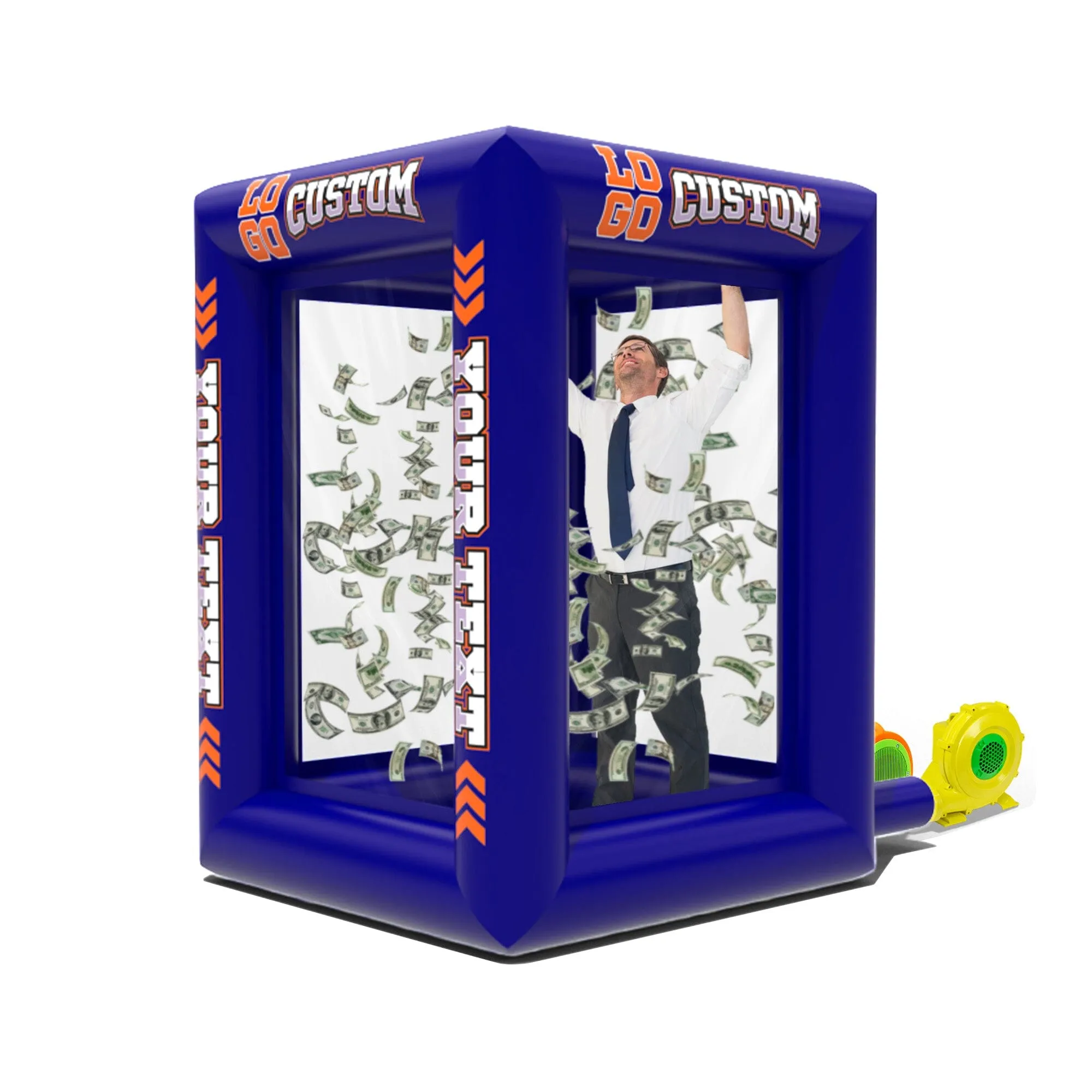 Custom Inflatable Cash Grab Machine